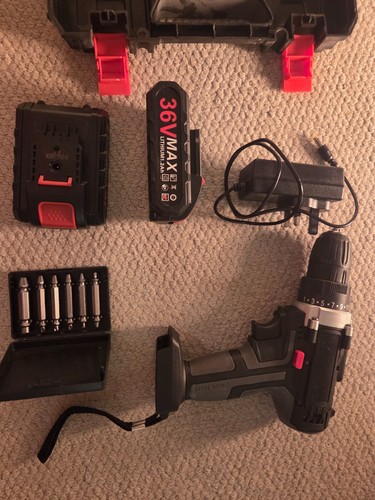 36v cordless drill - driver, set