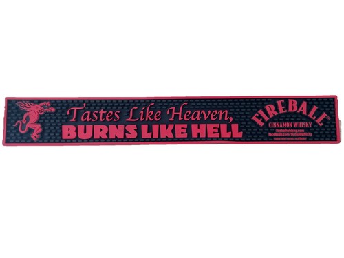 Fireball whisky bar mat spill - bar,
