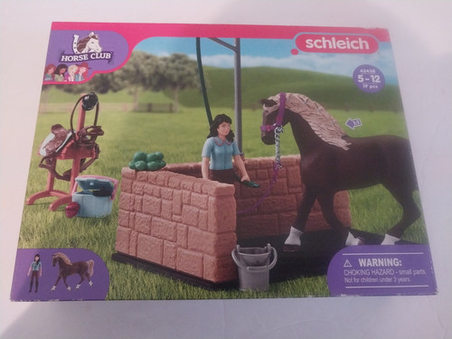 Schleich horse club wash - horse, stall
