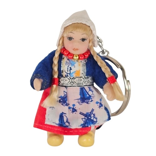 Vintage dutch girl - dutch, keychain