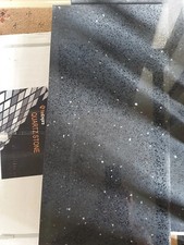 Black Quartz Stone Glittering Sparkling Tiles 300x600x12mm Quantity of 18