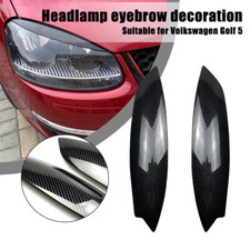 Headlight Eyelids Lids Eyebrow Trims Cover For VW GOLF MK5 GTI R 2003-2008 Parts