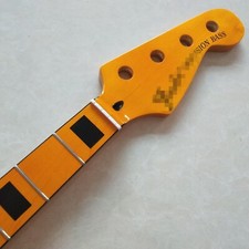 Yellow P bass guitar neck