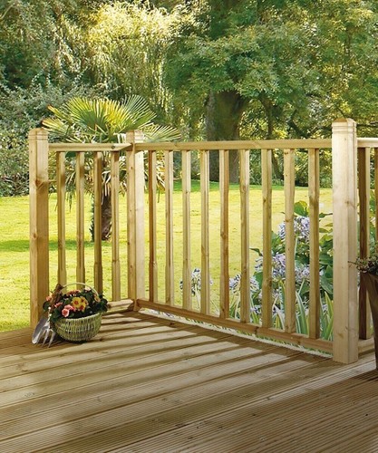 Garden treated timber decking - treated,