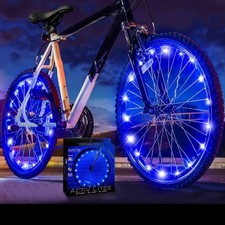 Activ Life LED Bike Wheel Lights Blue - Safety Bicycle Spoke Lights Waterproof