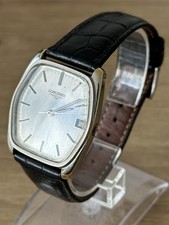 Vintage Longines 17J Mechanical Mens Date Tank Watch - Spares/Repairs