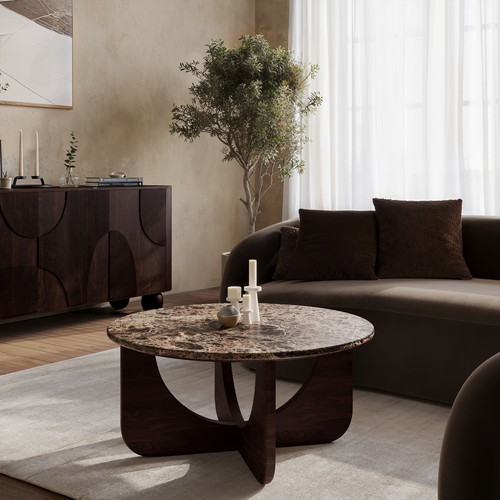 Large round brown - large,