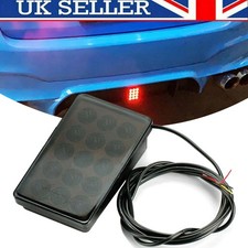 12V F1 Style LED Rear Brake Lamp Strobe Flashing Tail Stop Light Universal UK