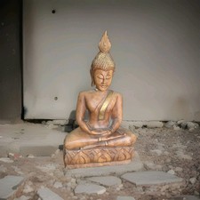 50cm Wooden Buddha Statue Hand Carved 