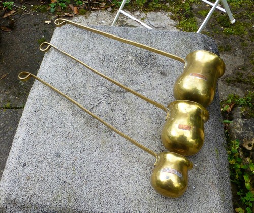 Vintage brass spirit measure - brass,