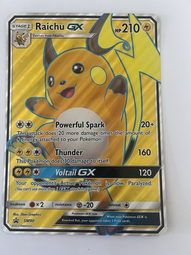 Jumbo raichu sm90 promo - raichu, gx