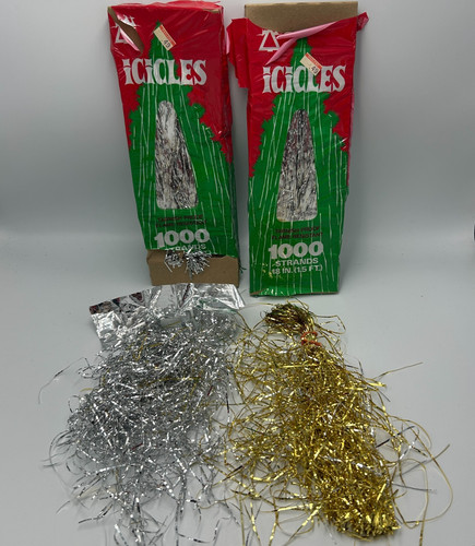 Vintage christmas 80s icicles - christmas,