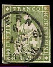 95002bg switzerland stamp - -,