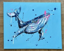 Blue whale Original Acrylic