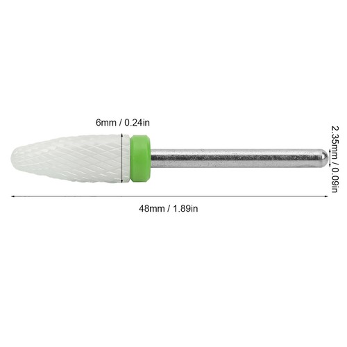 Nail drill bit corn - head, shape