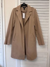 BNWT new look camel blazer boyfriend style mid long lightweight thin size 10