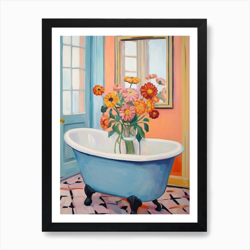 Bathtube full zinnia in a - a,