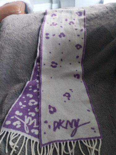 Dkny wool scarf reversable - scarf,