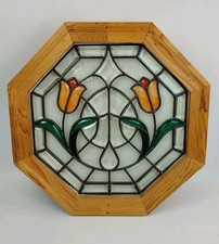 Wood Framed Stained Glass