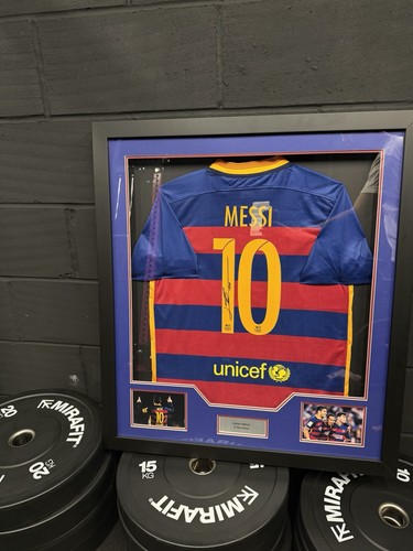Framed lionel messi signed - framed,