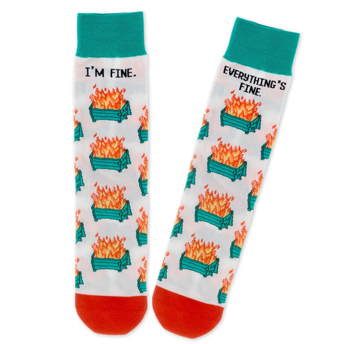 Funny pair socks dumpster - funny, of