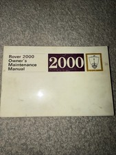 ROVER 2000 SC 2000 TC 2000
