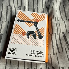 K&F Concept 11" Magic Arm Super Clamp Kit, Camera Clamp Mount with 1/4" 3/8" Scr