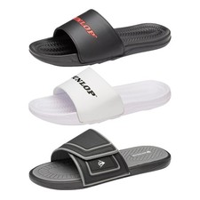 Mens Sliders Flip Flops Sandals Summer Shower Beach Shoes Soft Casual Mules
