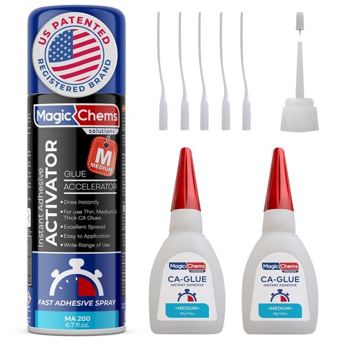 Glue with activator - glue, kit