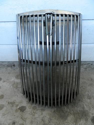 Vintage car front radiator - vintage,