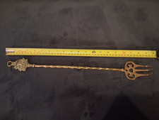 Vintage brass toasting fork -