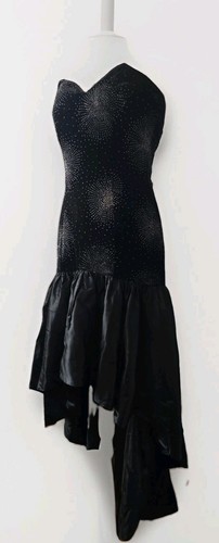 Vintage 70s 80s dress black - 80s,
