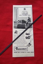 RANSOMES MOTOR LAWN MOWER AJAX MASTIFF CYCLONE 1958 ORIGINAL VINTAGE ADVERT