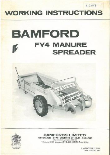 Bamfords manure spreader - bamfords,