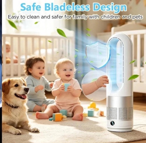 1200w bladeless tower fan with - fan,