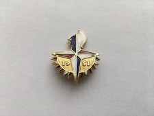 1951 FESTIVAL OF BRITAIN ENAMEL&GILT SOUVENIR PIN BROOCH