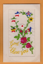 WW1 Embroidered  Silk