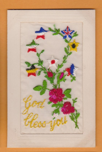 Ww1 embroidered silk - ww1,