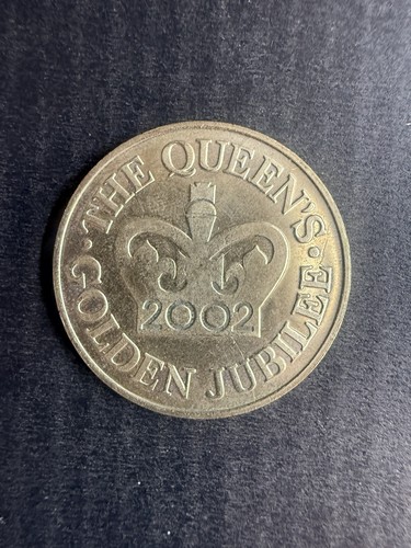 Golden jubilee coin - golden,