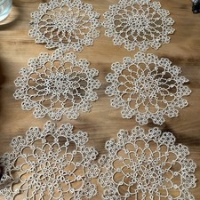 VINTAGE SET OF 6 Tatted
