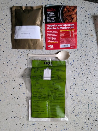 Military self heating ration - self,