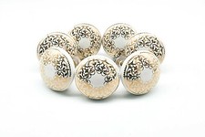 White gold knobs vintage - gold,