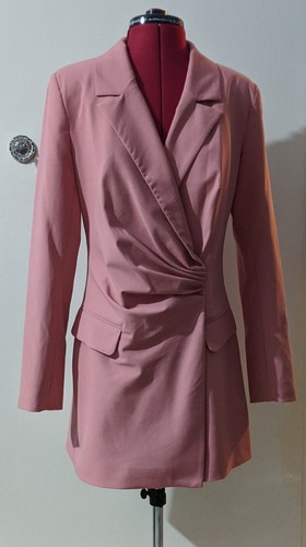 Zara pink blazer dress size - zara,