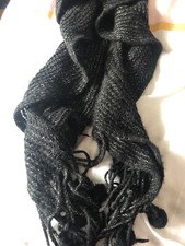 Black Ladies Scarf With Baubles And Sparkle Througout From Tesco