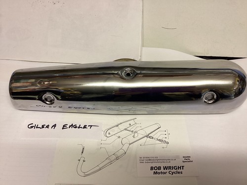 Gilera eaglet exhaust chrome - eaglet,