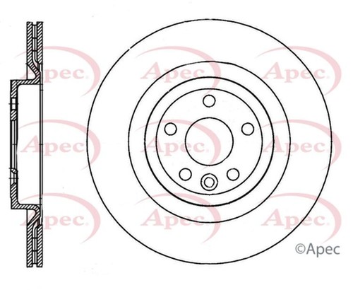 Apec brake disc rear - disc, single