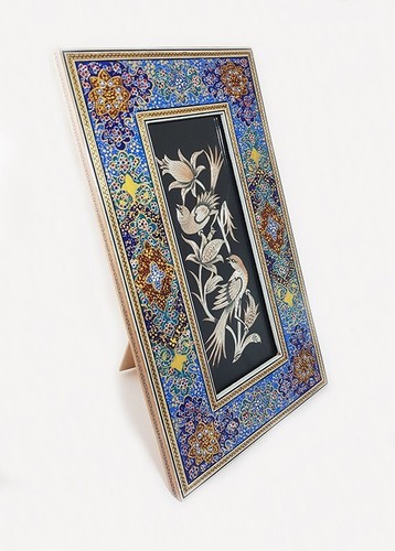 Khatam miniature frame with - &,
