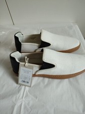 Jigsaw Womens Langley canvas plimsoll Slip On Trainers Shoes  size UK7 EU40 new