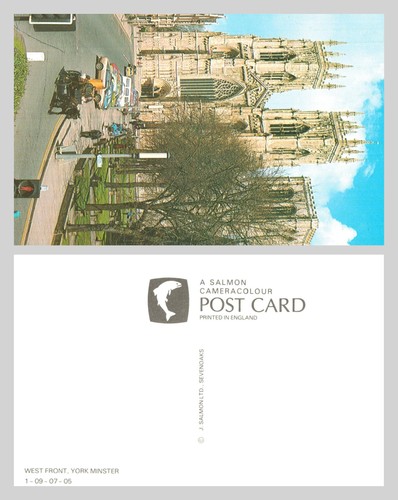 Postcard west front york - postcard,
