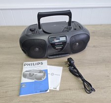 Philips AZ8262 Boombox CD Cassette Player Radio 3 Band Equalizer Digital Tuner